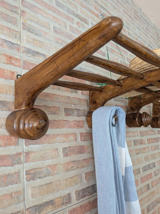 Appendiabiti antico, Legno, Marrone (foto 4 di 7)