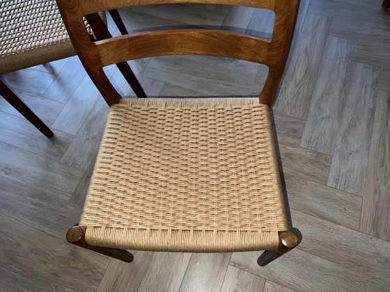 Image 1 of 6 Niels Otto Møller stoelen model 84 perfecte staat 