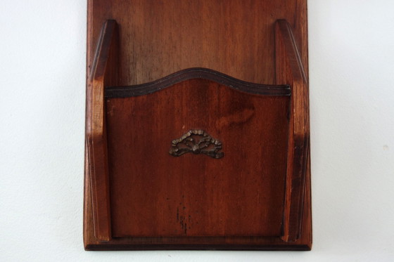 Image 1 of Boite à Clés et Porte Lettres Vintage Gravure Botanique