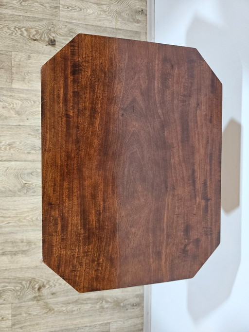 Antiker achteckiger Beistelltisch aus Mahagoni mit Dreibeingestell, klassisch, 19. Jahrhundert