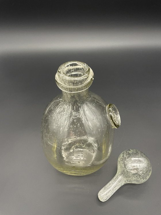Jarra Verrerie de Biot con tapón de bola – Verre Bullé – Vasos y jarras, Glass (photo 6 of 10)