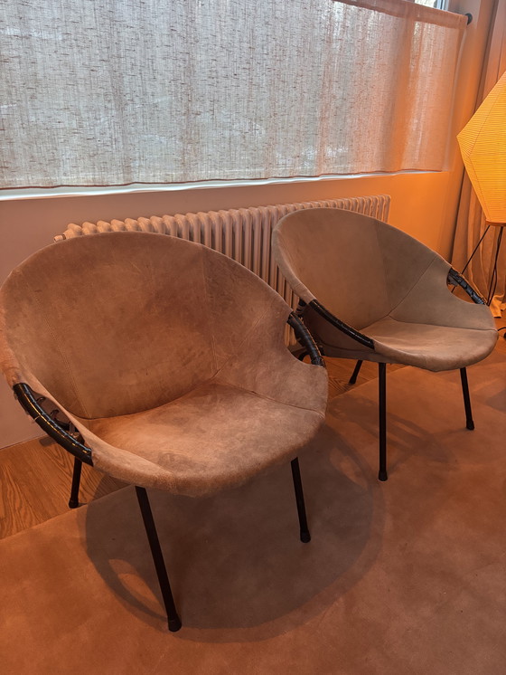 Image 1 of 2x Vintage Balloon Chairs - Lusch Erzeugnis - 1960's