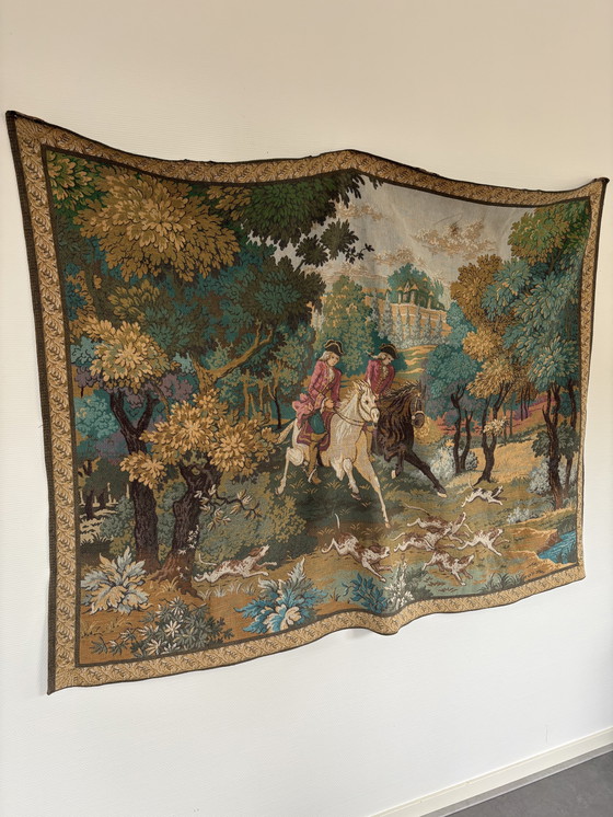 Image 1 of Antiker Aubousson Gobelin Wandteppich