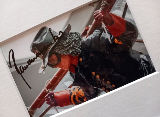 Panamarenko – Foto autografata “Pilota zaino Brasile”