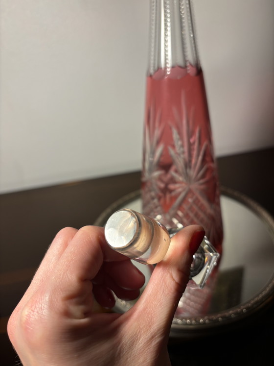 Caraffa Saint Louis Overlay Pre 1936 – Bicchieri e caraffe, Crystal (photo 10 of 13)