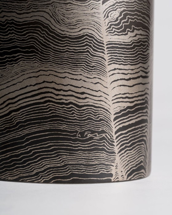 Image 1 of Glam Chic Vintage Rare Alain Le Foll × Rosenthal "Chiffon" Porcelain Vase H 24cm