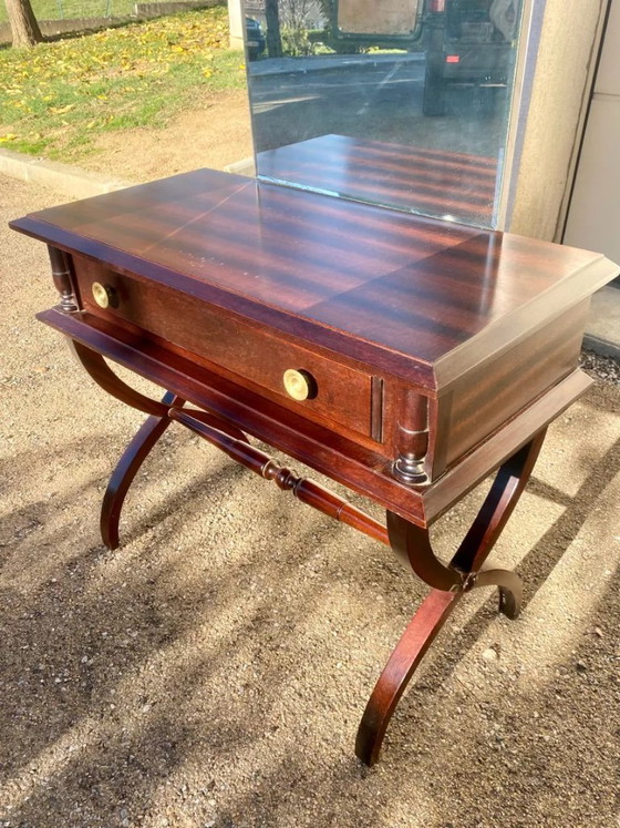 Image 1 of Toletta in legno massello in stile Impero tradizionale