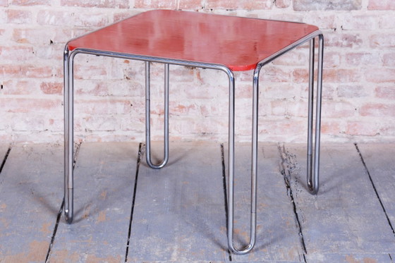 Restored Art Deco Dining Table, by Thonet, Chrome, Steel, Germany, 1930s – Wood (photo 5 of 9)