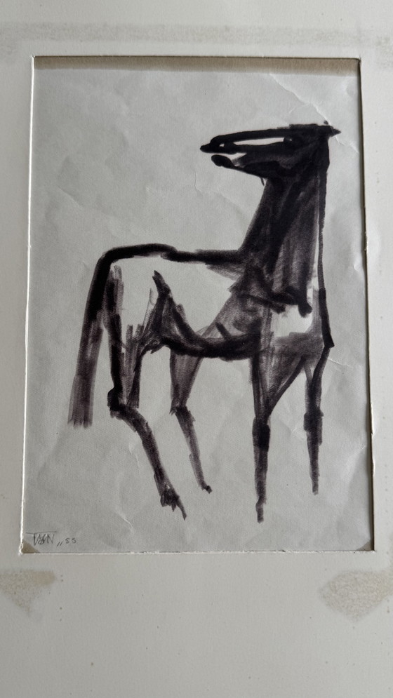 Image 1 of unique artwork by the renowned Dutch artist Theo van der Nahmer (1917–1989).