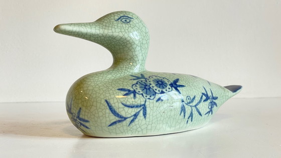 Image 1 of CANARD Céramique Bleu VINTAGE