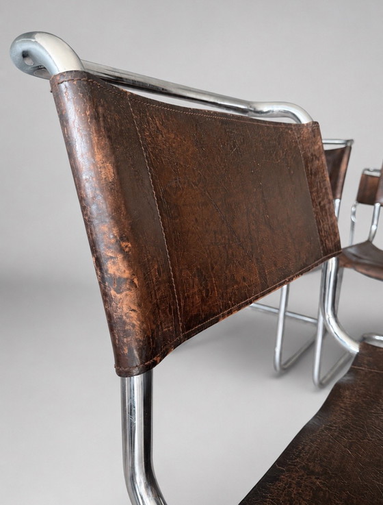Image 1 of 3x Vintage Mart Stam S33 Cantilever Chair by Thonet