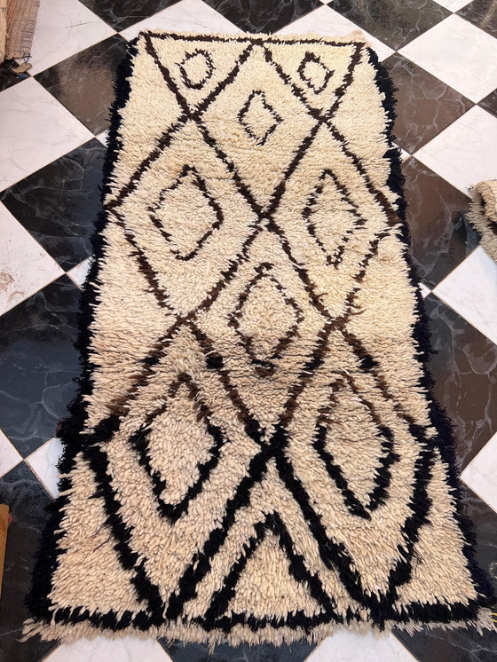 Image 1 of Vintage Berber rug, Moroccan carpet 174x82 cm