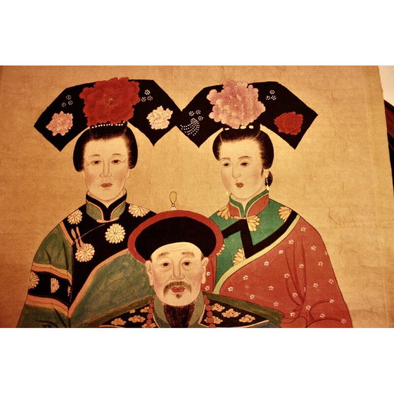 Image 1 of Vintage Chinese painting from the Qing dynasty, 1890