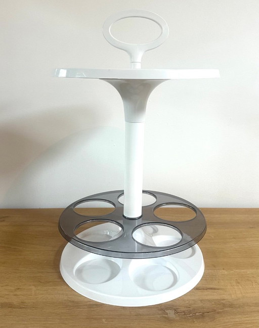 Bar caddy portátil, Space Age, Made in Holland FLAIR – serveerwagens, Plastic