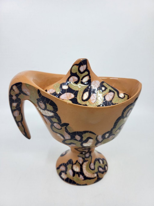 Ceramic Bowl by Gabrielle Mackiewicz, France, 1960