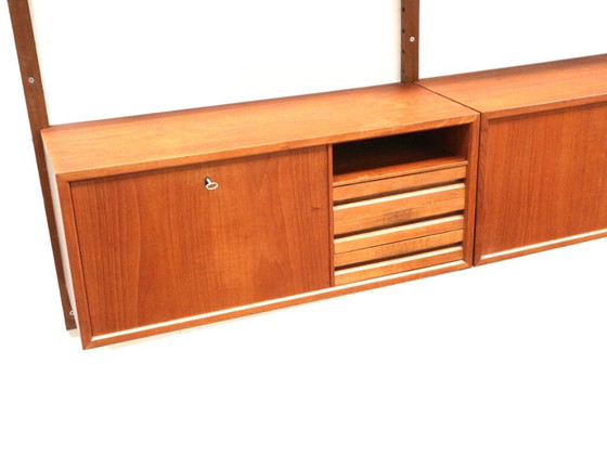 Image 1 of Groot vintage wandsysteem van Poul Cadovius voor Cado Denemarken