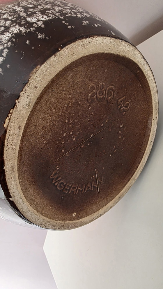 Image 1 of Scheurich Fat Lava floor vase 286-42 – W. Germany Vintage 1970s