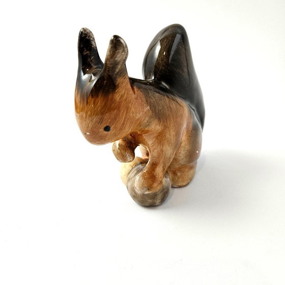 Image 1 of Vintage Hungarian Keramik Squirrel Figurine from the 1970s