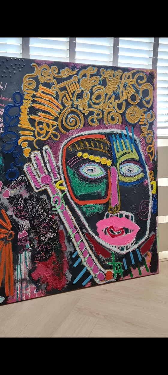 Image 1 of  GROOT RETRO KUNSTWERK!!!