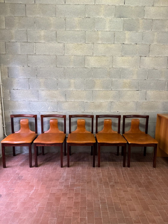 Image 1 of 6 sedie attribuite a Luigi Salocchi per Sormani, anni '60