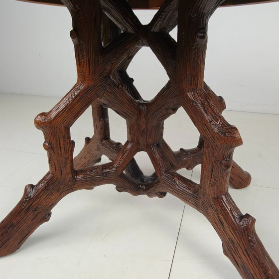 Image 1 of Black Forest-style dining table by Horrix – circa 1880
