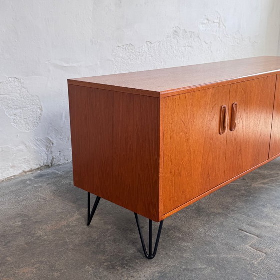 Image 1 of G-Plan Teak 4-Door Sideboard on Hairpin Legs, 1970