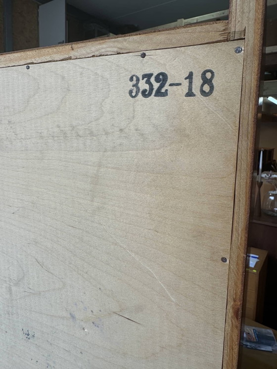 Image 1 of Bibliothèque Vintage Teck Fuselé