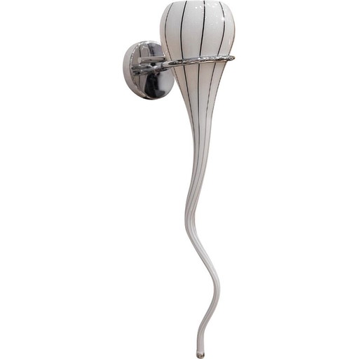 Vintage blown glass wall lamp by Paulmann Licht