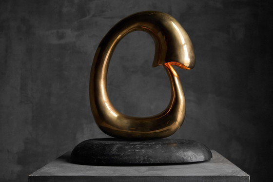 Image 1 of Scultura luminosa in bronzo "Angler" di Carlo Lorenzetti, Italia, 2019