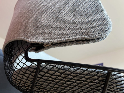 Bertoia side chair voor Knoll – kuipstoelen, Metal, Textile (photo 2 of 6)