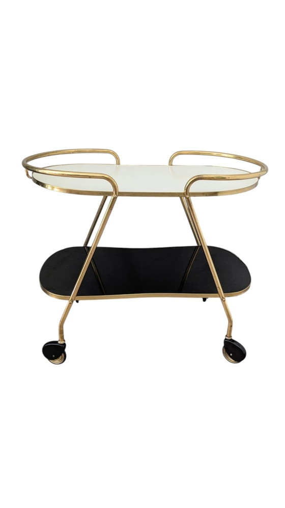 Image 1 of Vintage, midcentury serving trolley, trolley, bar cart 