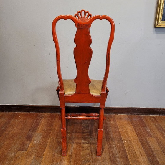 Image 1 of Coppia di sedie Chippendale in legno laccato, su disegno di Pierre Lottier, anni '70 – Spagna