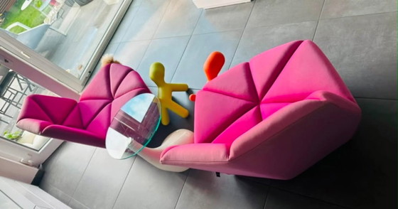Coppia di poltrone di design ALBERTA GOSSIP – design italiano – lavorazione originale – Textile (photo 5 of 8)