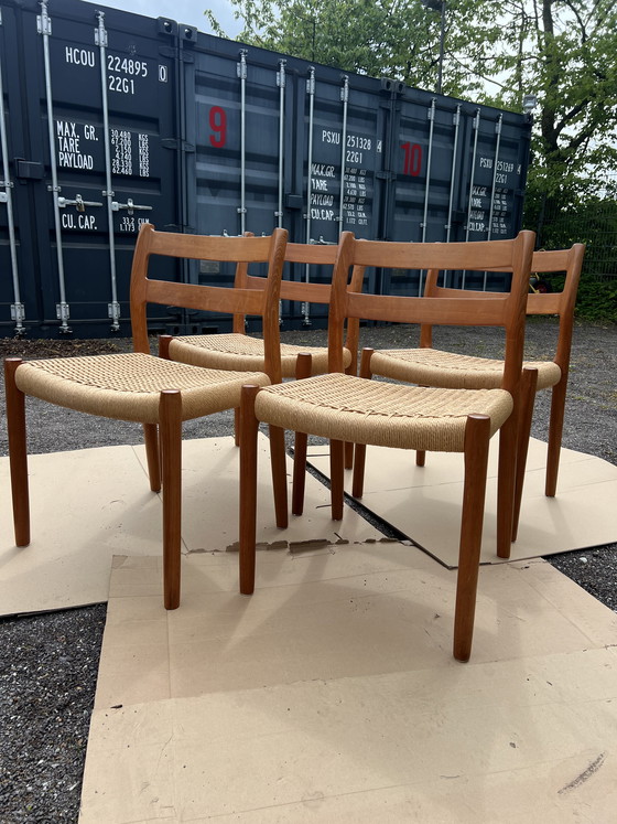 Image 1 of 4 sillas Niels Moller 84