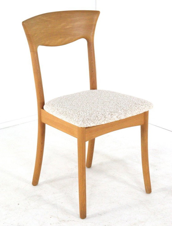 Image 1 of Set van 6 Juul Kristensen JK Denmark stoelen eetkamerstoelen vintage gestoffeerd