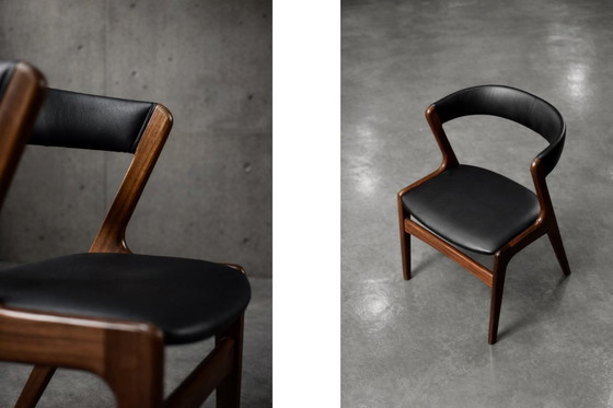 Image 1 of Vintage Mid-Century Danish Modern Teak Office Chair Model Fire by Kai Kristiansen for Schou Andersen Møbelfabrik, 1960s