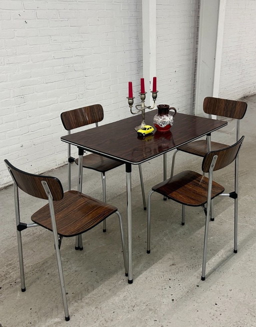 Vintage Formica table with chairs