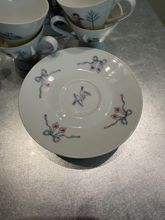 Rosenthal Raymond Peynet – raro servicio de café de 15 piezas para 6 personas – Mid Century 1950s/60s – Loza (photo 2 of 21)
