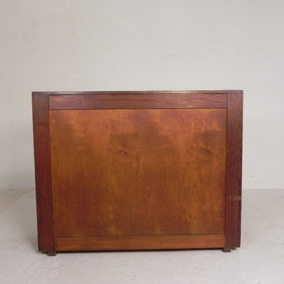 Kiefernholz-Schulplanschrank, Architektenschrank, Kartenschrank, 1930er Jahre – Aufbewahrungsschrank, Wood (photo 11 of 22)