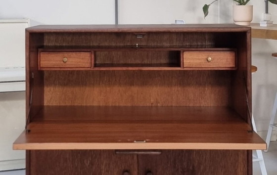 Mid Century Secretaire – Vitrinekasten, Wood (photo 12 of 18)