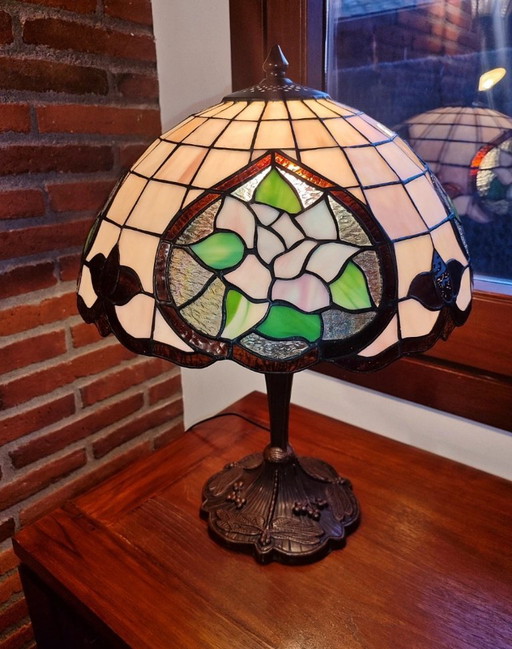 Navidecor Tiffany Lamp – Floral Design – Original Certificate – tafellampen, Crystal (photo 2 of 12)