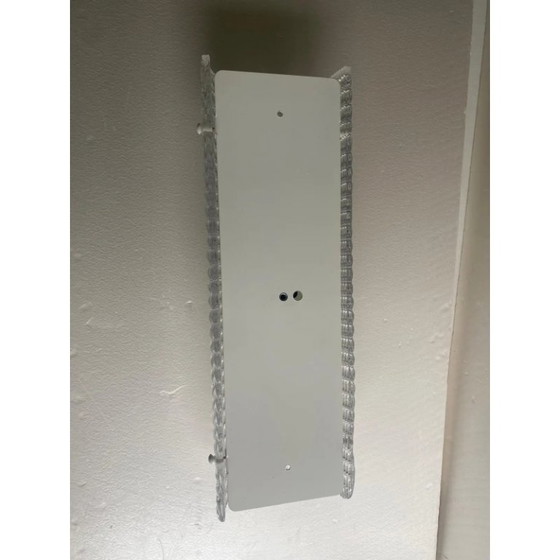 Image 1 of Rechteckige, rosafarbene Wanddekoration aus Muranoglas mit Strasssteinen – 2er-Set
