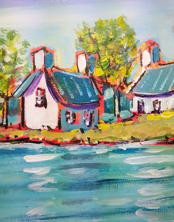 Image 1 of Joel LHOPITAL - Breton Walk - Artist's Painting