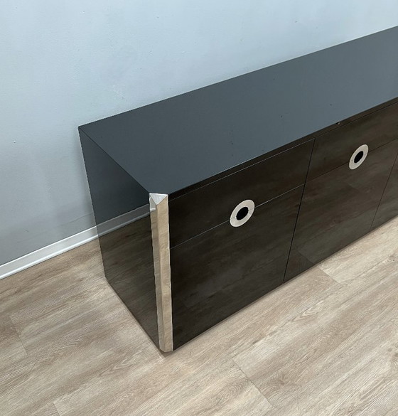 Buffet vintage en stratifié Mario Sabot, années 1970 – Buffet bas, Metal, lamine (photo 6 of 9)