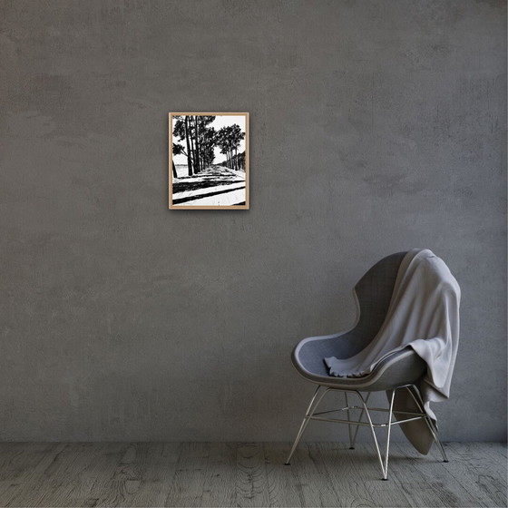 Image 1 of Acrylic on paper, 40x30cm. Framed.