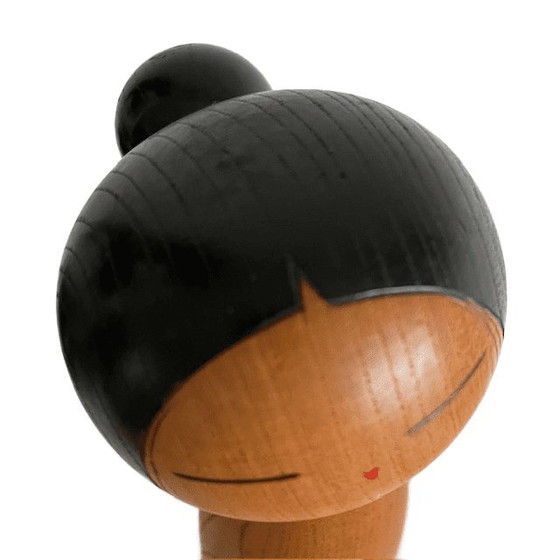 Image 1 of Vintage Japanse Sosaku Kokeshi pop Sato Suigai 1960's