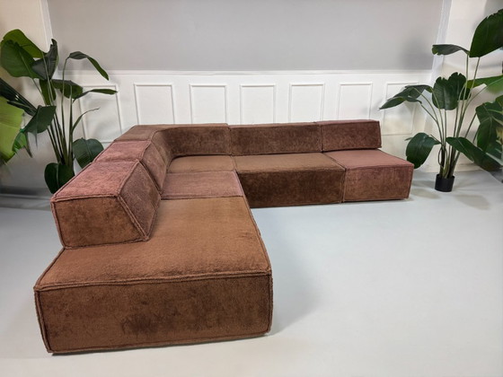 Image 1 of Divano di design COR Trio in tessuto marrone, set modulare