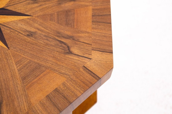 Image 1 of Art Deco round table, Poland, 1950s.