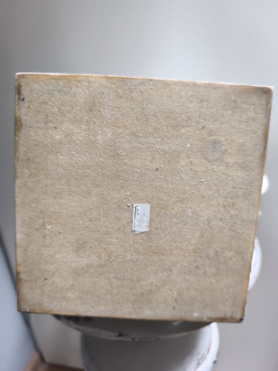 Image 1 of Autentico uccello acquatico in pietra tassellata Maitland-Smith su piedistallo - Stile Hollywood Regency