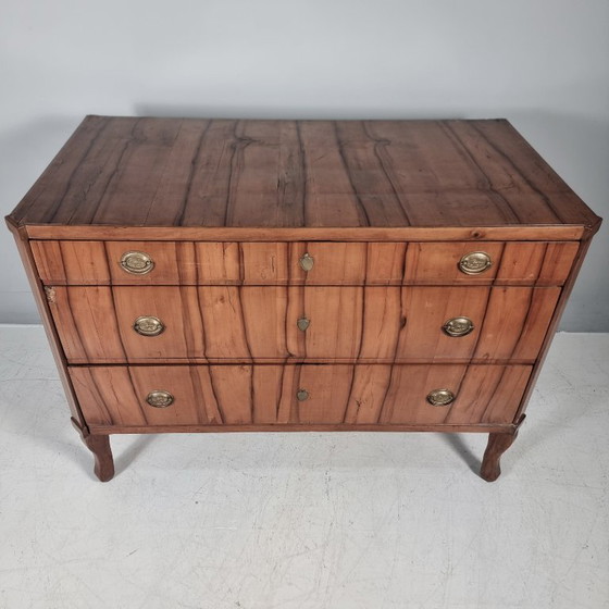 Commode classiciste, Bois, Métal, Marron, Vintage (photo 3 sur 12)